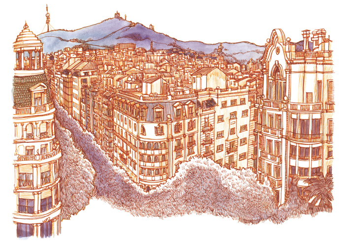 Postal Calle Calvet