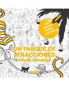 Un parque de atracciones. Un mural para pintar